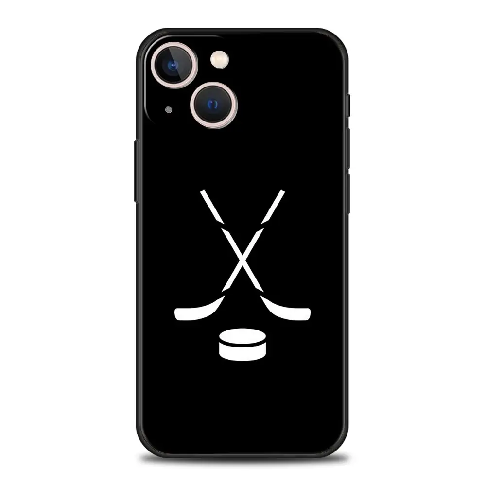 Custodia per telefono Hockey su ghiaccio per iPhone 16 13 15 14 12 11 Pro MAX XR X SE XS 7 8 Plus Custodia morbida in TPU