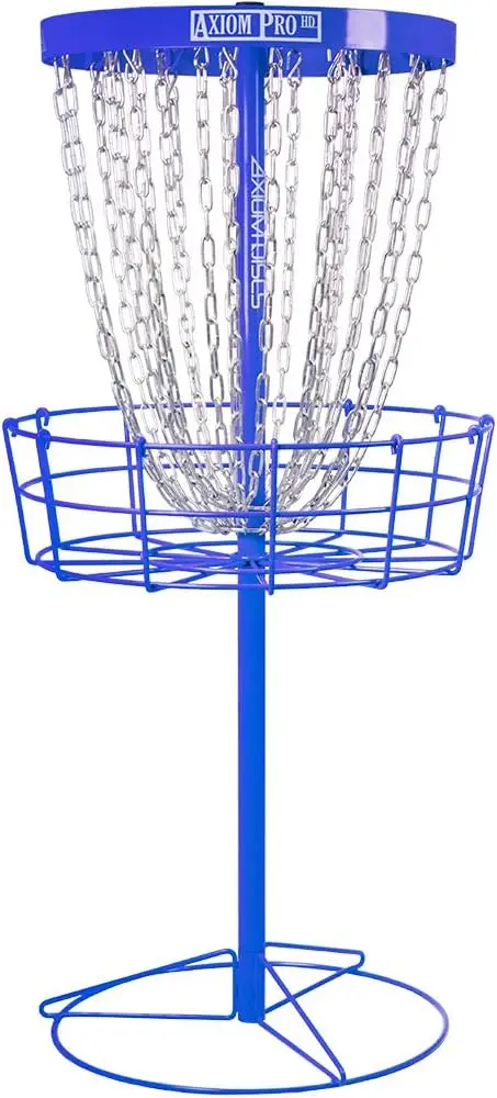 

24-Chain Disc Golf Basket Portable Heavy Duty Practice Target with Stakes