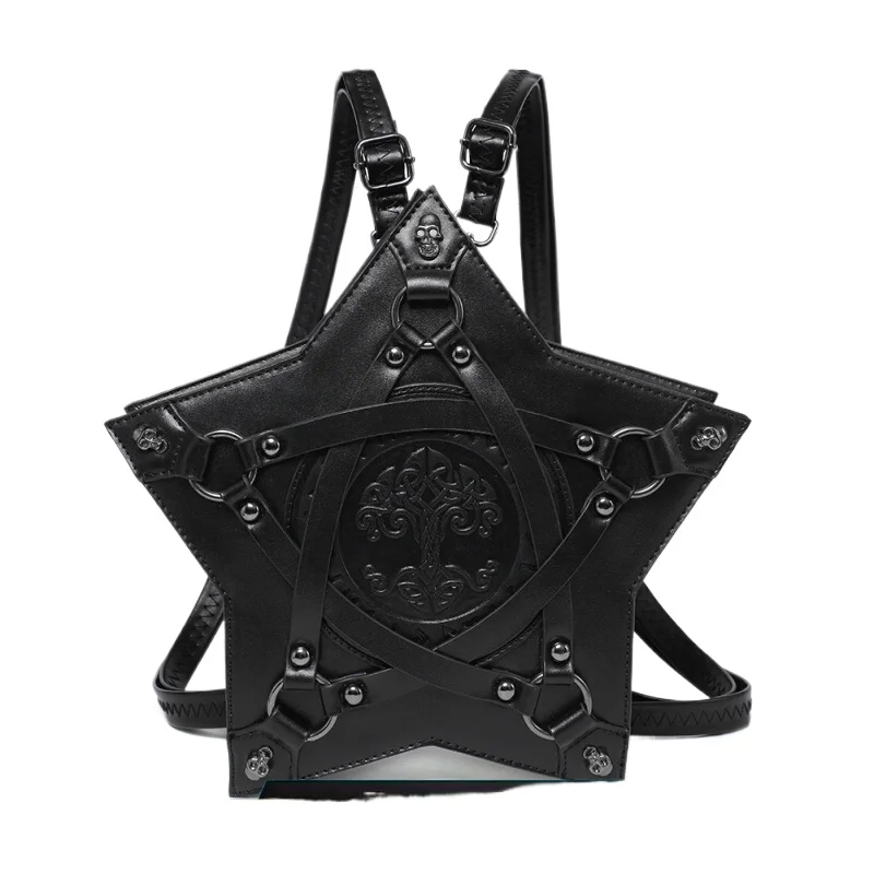 

Gothic embossed men's and women's backpacks, a variety of back slant shoulder satchel, Harley Motorcycle Knight