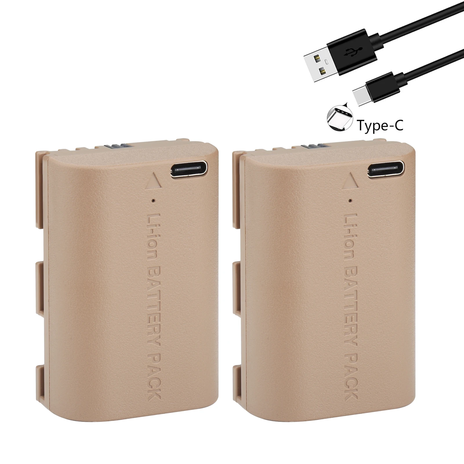 LP-E6NH Rechargeable Battery with Type-C Input for Canon EOS R R5 R6 90D 60D 70D 80D 5D IV 6D 7D mark II 6D Mark II 5D Mark II