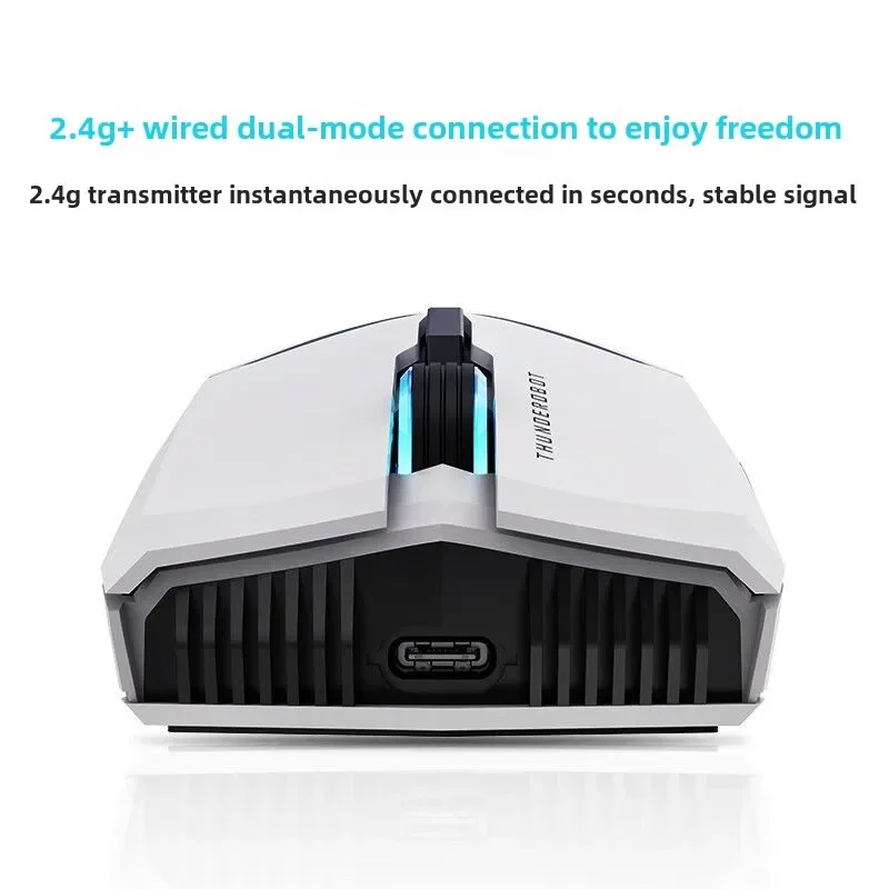 THUNDEROBOT ML701 White Shark ML702 Mouse leggero wireless dual-mode Esports Computer da gioco per PC Laptop Tablet Computer
