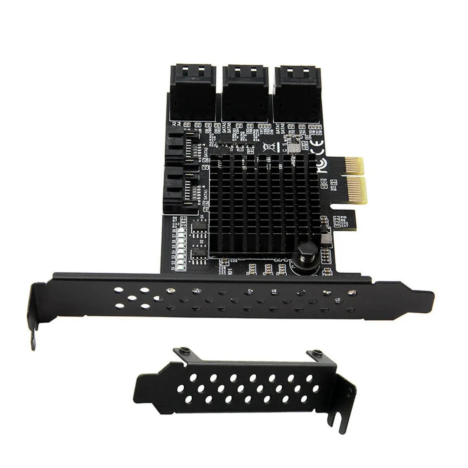 PCI-E SATA 3.0 Adapter 1X PCIE SATA PCI Express Expansion Card 8 Ports X1 X16 PCI Sata Controller PCIE3.0 Add On Cards