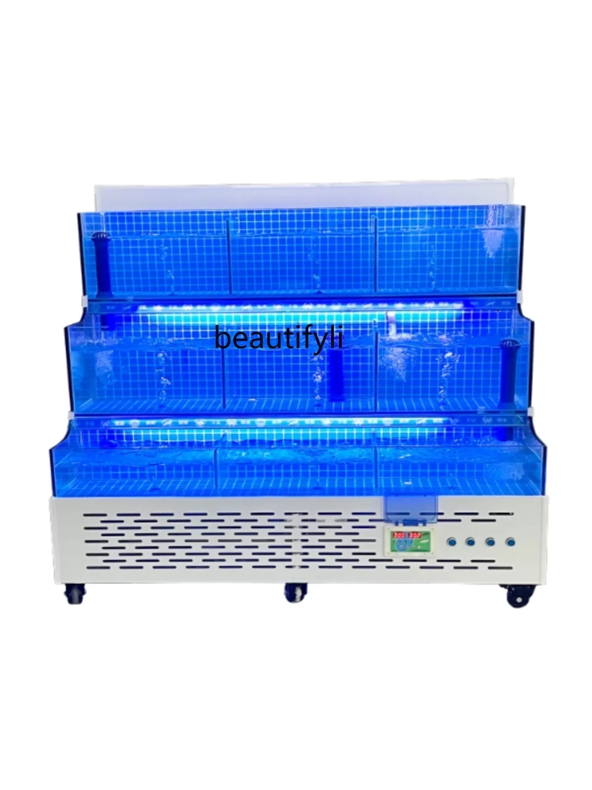 

Seafood tank commercial refrigerator integrated supermarket hotel fish pond aquatic fish tank shellfish pond mobile fresh water