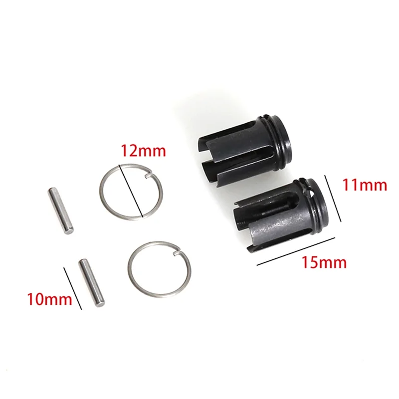 AS96-RC รถอัพเกรดด้านหน้าเพลาตรงเพลาถ้วยชุดสําหรับ 1/10 Tamiya XV02/XM01/TT02 RC รถอะไหล่อัพเกรด