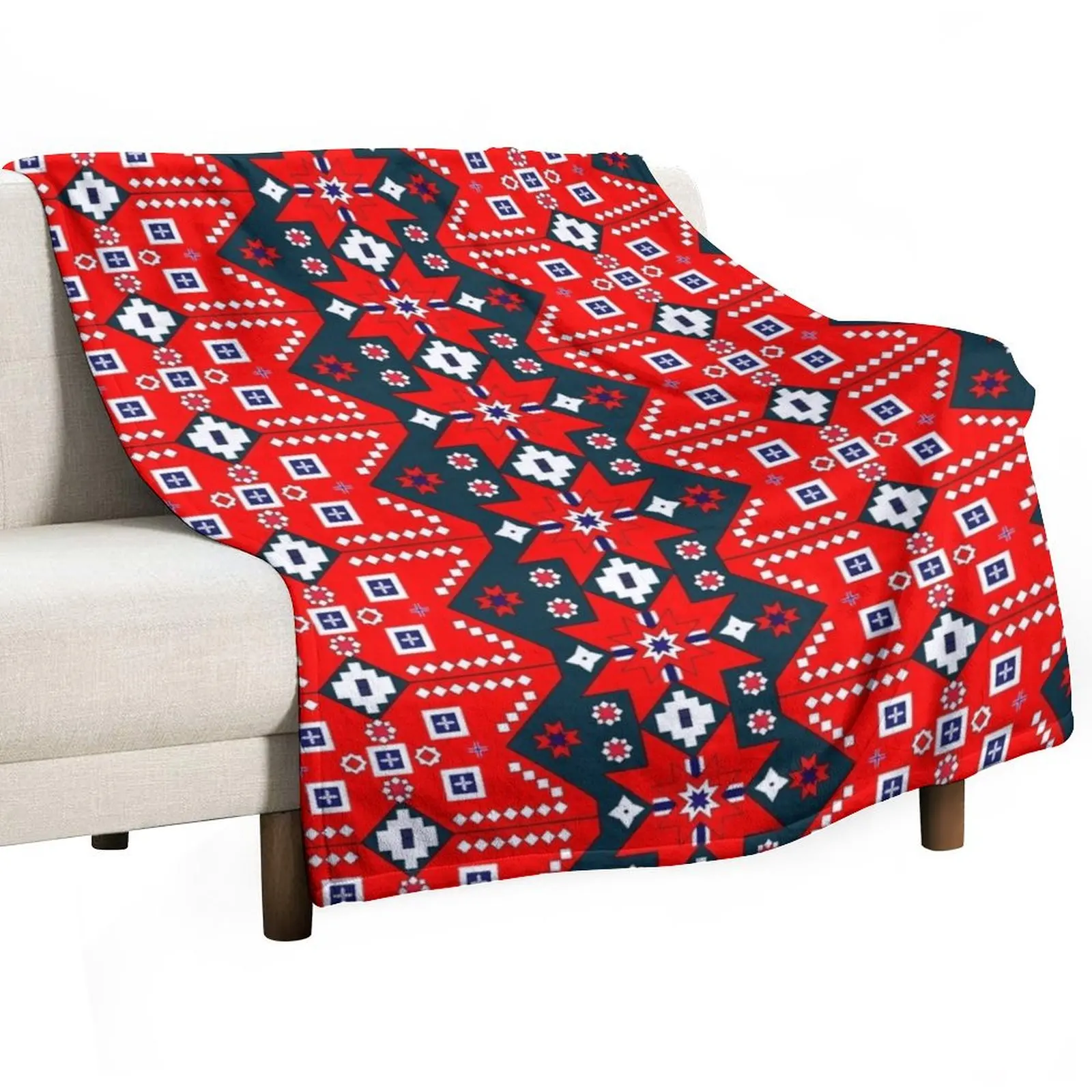 

Norwegian National pattern Throw Blanket for babies blankets and throws valentine gift ideas Soft Plaid Blankets