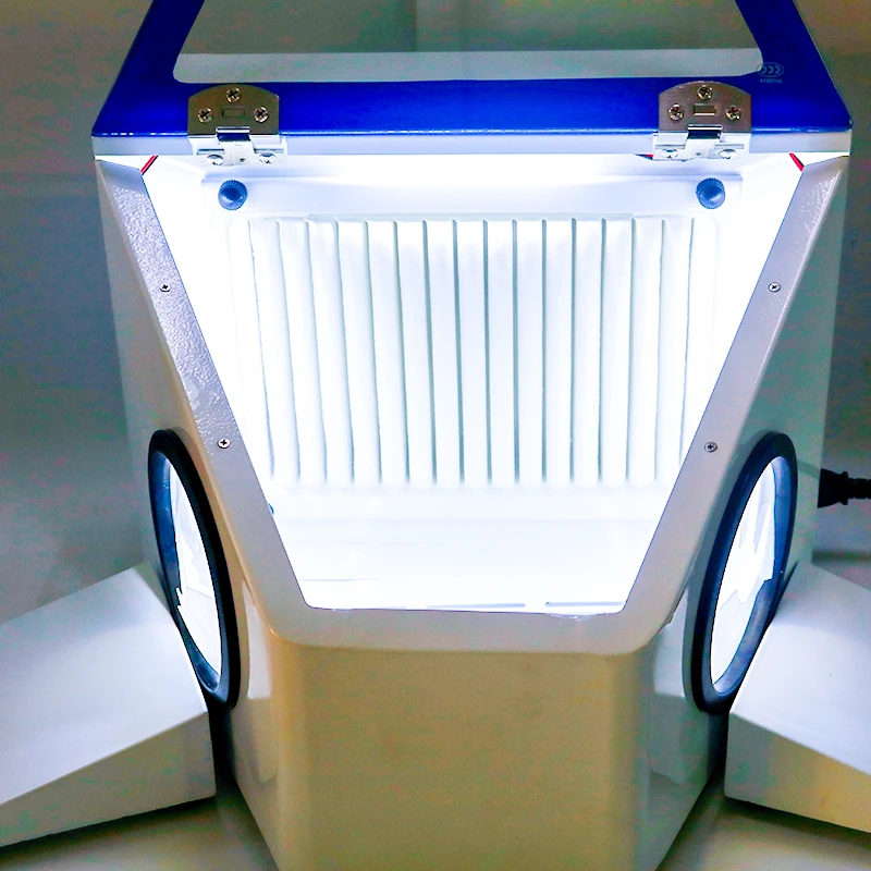 خزانة تجميع غبار وملمعات الأسن - مراجعة Sandblaster Cabinet وسعره