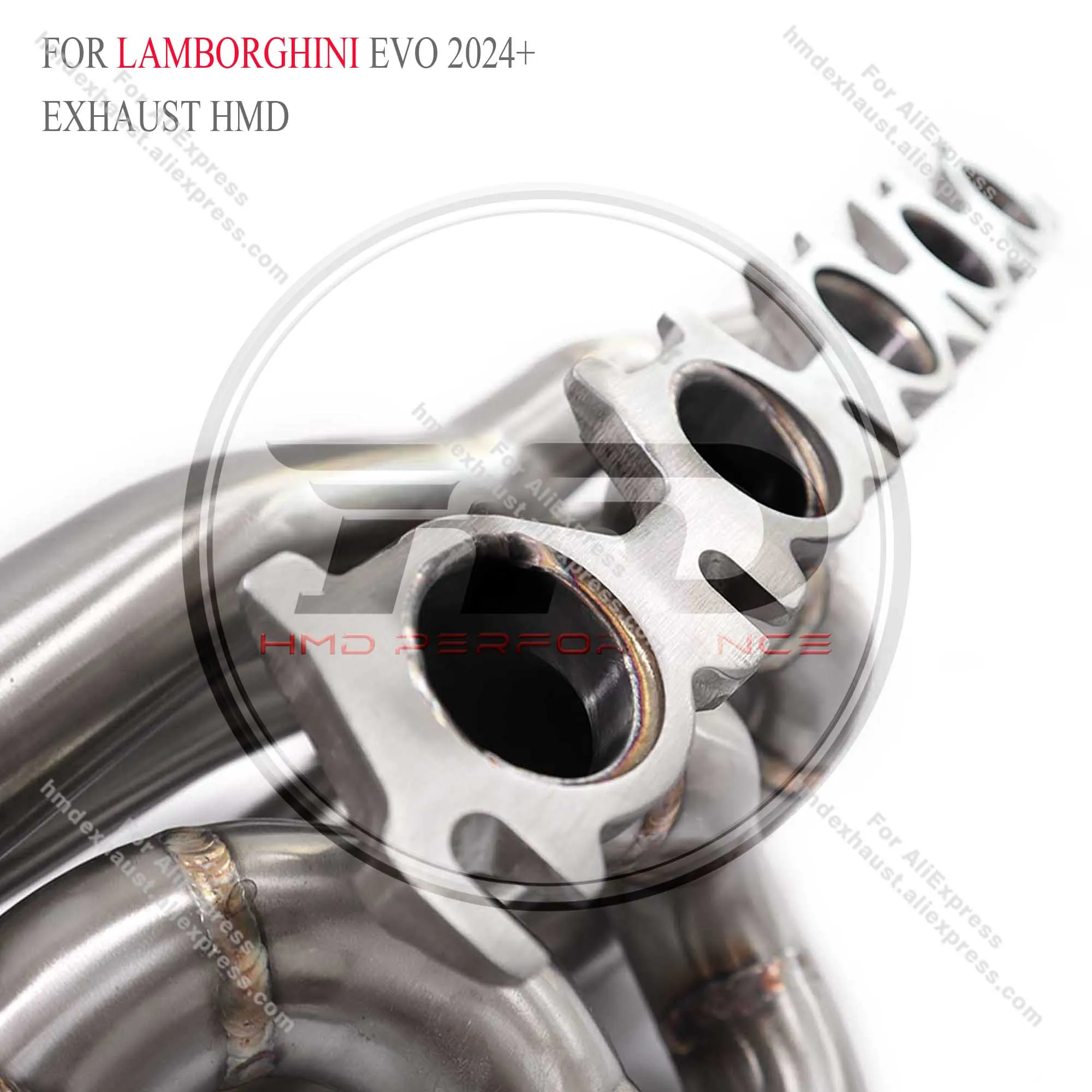 HMD manifold for Lamborghini Evo 2024+ Exhaust System Performance Headers With Heat Shield catless Stainless steel