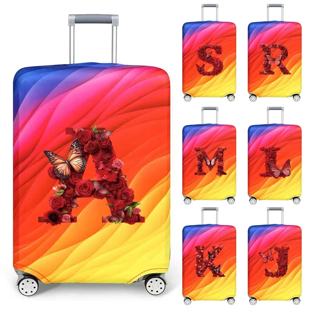 

Travel Suitcase Cover Luggage Stretch Fabric Protective Covers Baggage Case Cove for 18-28 Inch Suitcases Red Rose Series