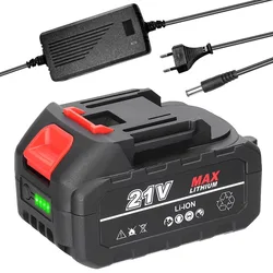 Batteria sostitutiva per elettroutensili con batteria al litio ricaricabile da 21 V con indicatore per batteria sostitutiva per utensili Makita da 21 V