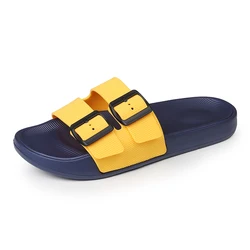 Free Shipping Mens Soft Slippers Indoor Comfortable Slides Home Shoes House Room Summer Casual Big Size 47 48 EVA Lightweight