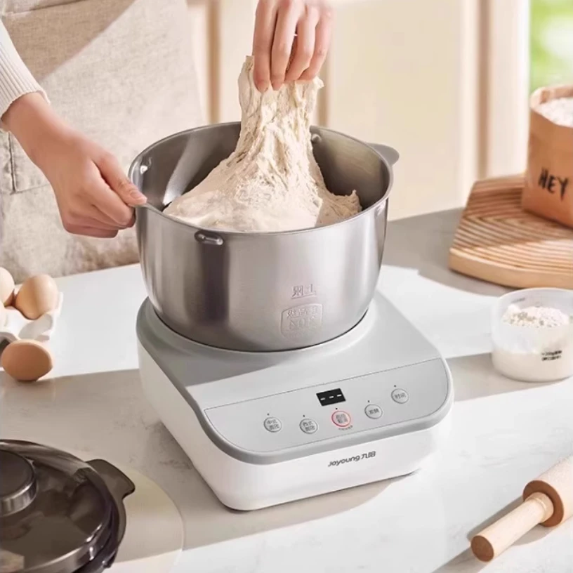 Small Automatic Dough Mixer - Home Chef Machine, 304 Stainless Steel for Kneading, Fermenting & Mixing Dough