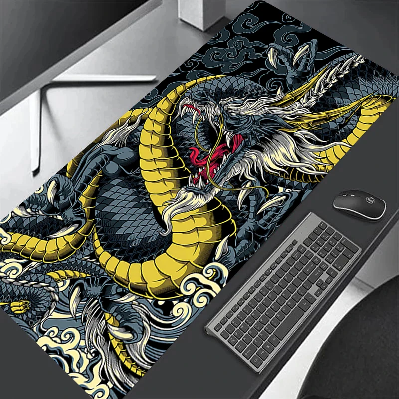 Japanese Art Dragon Mouse Pad Gaming Home New HD Print Mousepad XL Keyboard Mat Office Non-Slip Carpet Laptop Micepad Mouse Mats