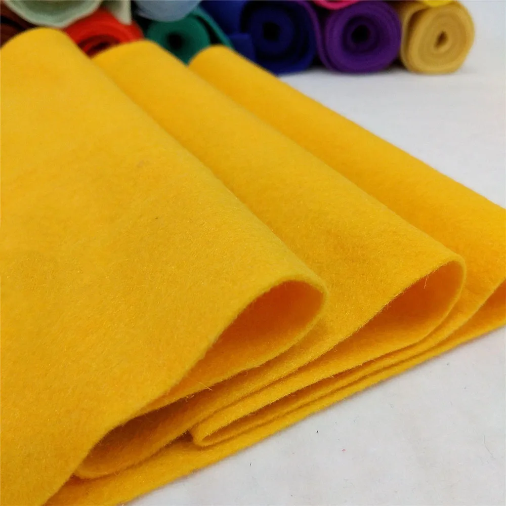 20x90cm veelkleurige zachte vilten stof niet-geweven vilten stof vel patchwork diy naaien pop ambachtelijke accessoires materiaal 1,4 mm dik