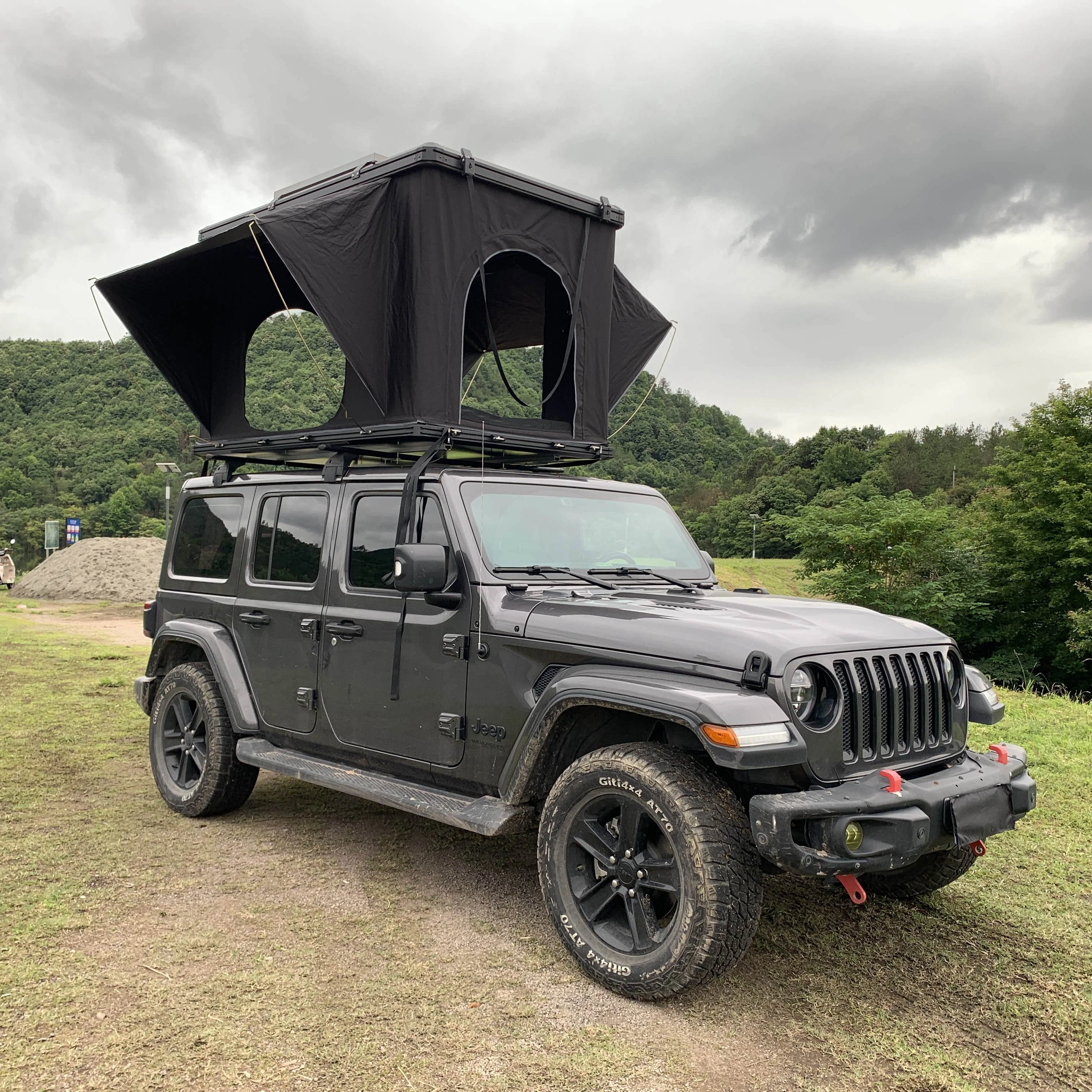 

211*132*130cm Hardtop Clam Shell Aluminum Suv Car Rooftop Tent 3-4 Person Roof Top Tent for Outdoor Camping