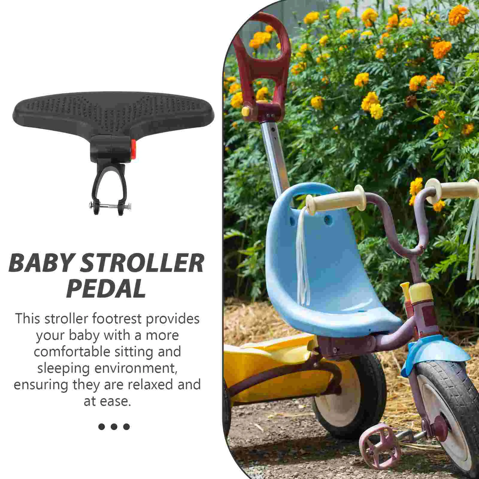 Stroller Footrest Baby Stroller Leg Rest Plastic Adjustable Stroller Extension Footboard Foot Rest Foot Support Stroller