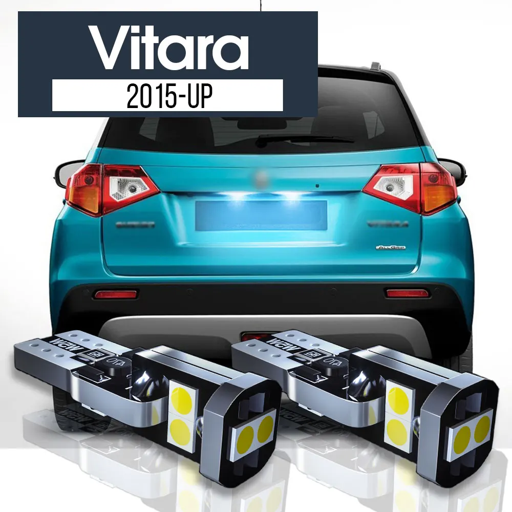 

2pcs LED License Plate Light Lamp Canbus Accessories For Suzuki Vitara 2015 2016 2017 2018 2019 2020 2021