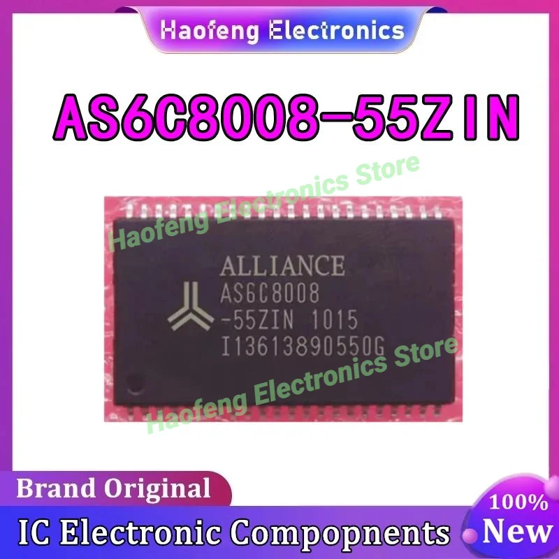 5 unids/lote AS6C8008-55ZIN AS6C8008 TSOP44 100% nuevo stock puntual