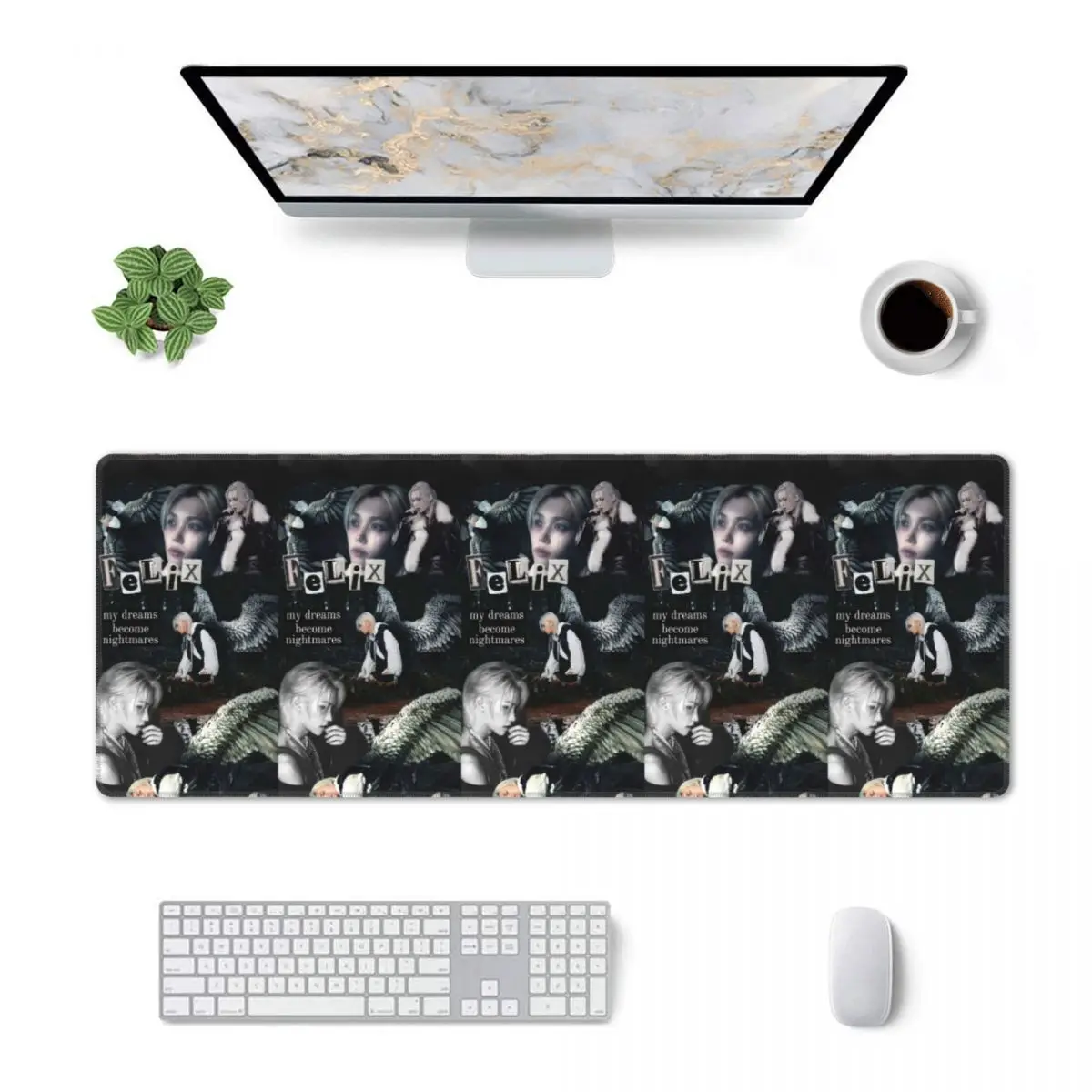 Large Mouse Pad FELIX Korean Kpop Singer Gamer PC Laptop Mats Keyboard Carpet Computer Gaming Office Accessories Desk Mat