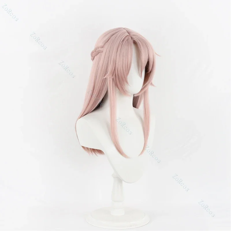 شعر مستعار لعبة هونكاي: تأثيري ستار ريل للرجال ، شعر طويل وردي ، شعر مستعار مقاوم للحرارة ، غطاء مجاني ، متوفر ، 60 *