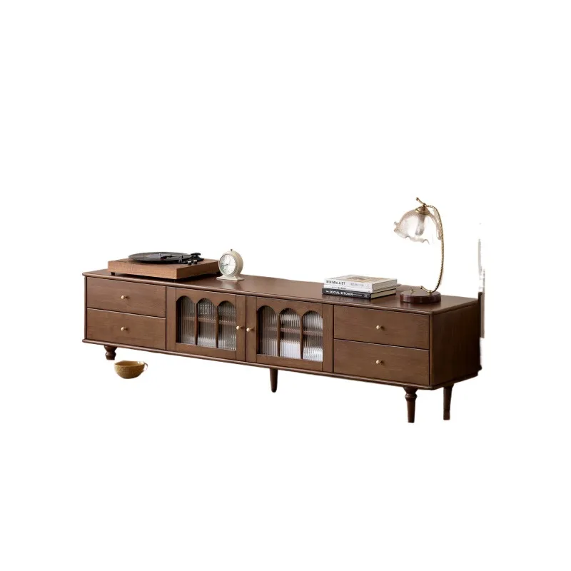 Home retro style storage cabinet living room storage TV cabinet