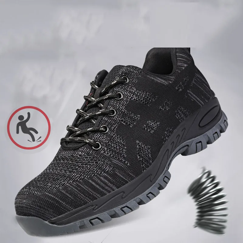 Safety Work Shoes Boots For Men Anti-Smashing Steel Toe Boots Construction Shoes Safety Boots Work Sneakers