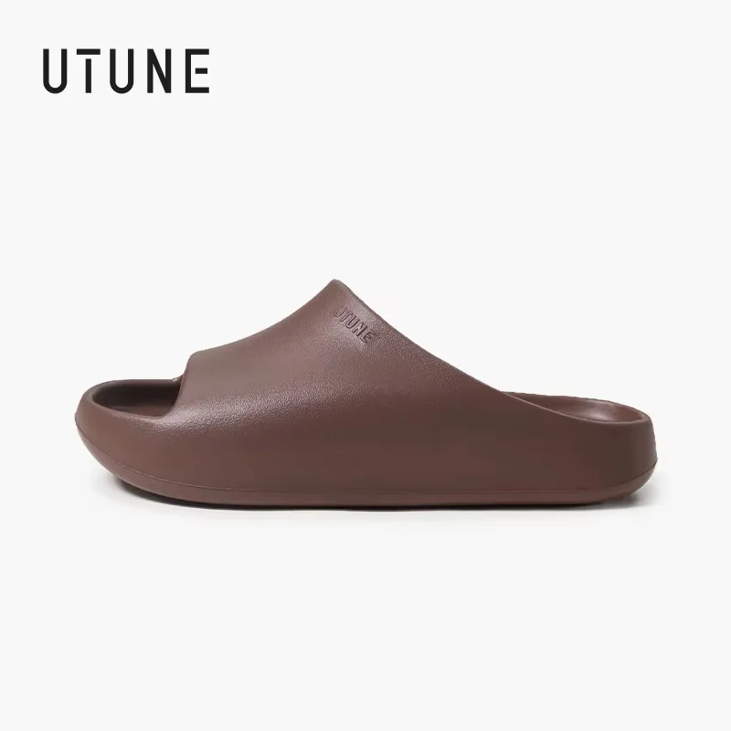 UTUNE 2025 Summer EVA Thick Sole Massage Slippers Unisex Soft Non-Slip Comfortable Slides for Indoor & Outdoor Use Beach Sandals