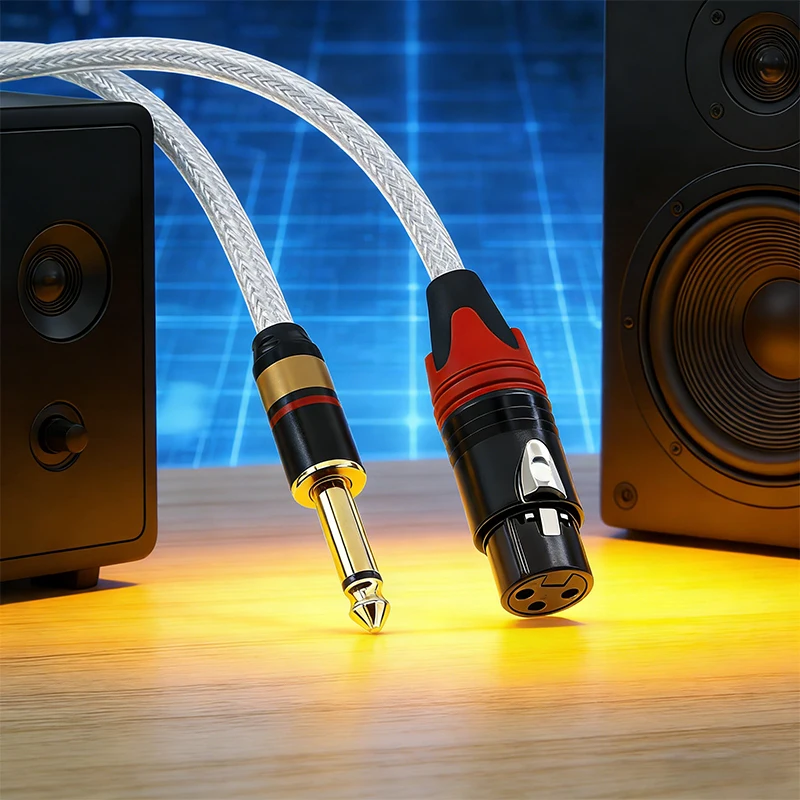 6.5mm to XLR Male Female Cable For Professional Recording Extension Line Balanced XLR Mixer Speaker Amplifier Live Microphone