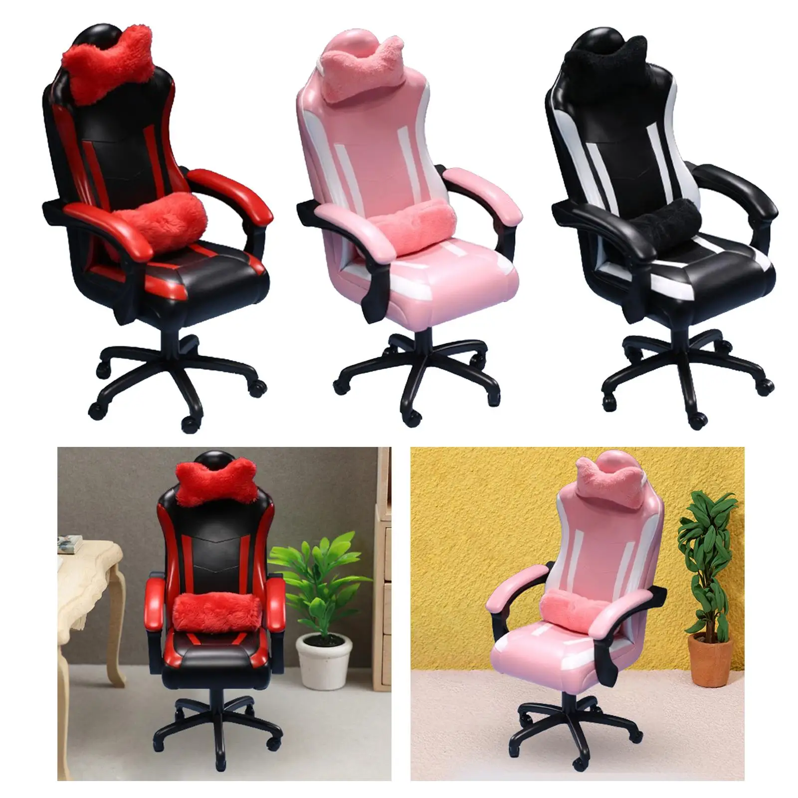 1/6 Miniature Gaming Chair for 12 inch Male Action Figures Body Doll