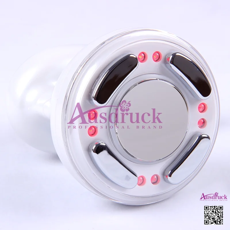 Wielofunkcyjne mini urządzenie ultradźwiękowe do kawitacji, radiofrekwencji (RF) z czerwonym światłem LED do napinania skóry i odchudzania