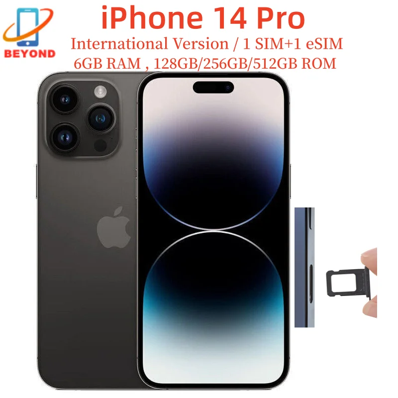 Apple iPhone 14 Pro 128/256/512GB ROM 6GB RAM 1SIM+1eSIM Original 6.1