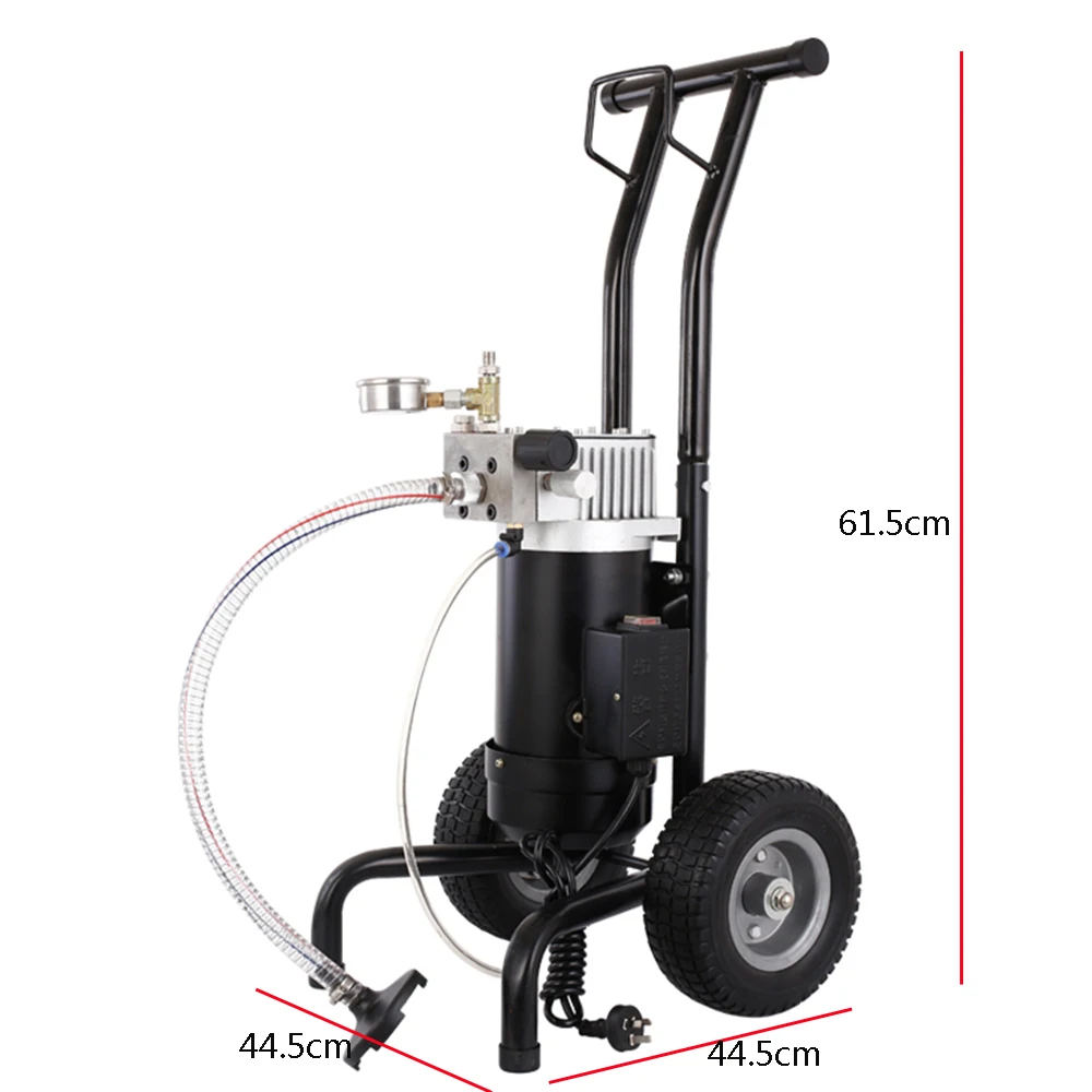 Maszyna do bezpowietrzny rozpylacz do farby 1,9l/Min 1,2 KM/900W opryskiwacz malarski Airless urządzenie natryskowe pistolet natryskowy maszyna do