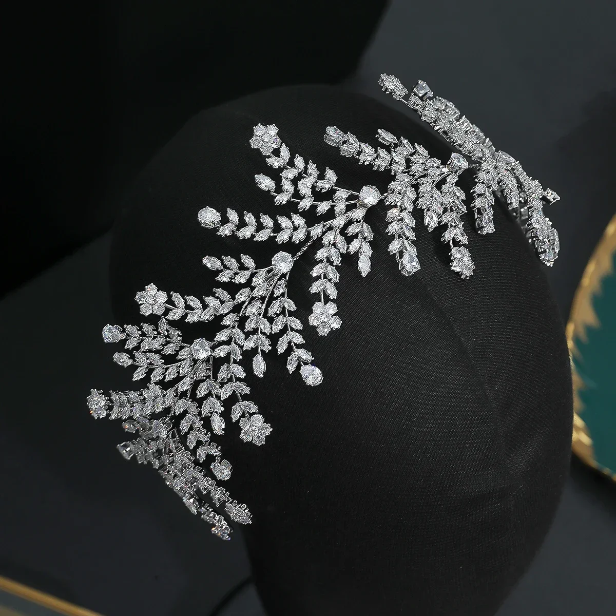 

Luxury Bridal Headbands Wedding Hair Jewery Accessories 5A Zirconia Sliver Bride Tiaras Crowns For Women Party Bridal Headpiece