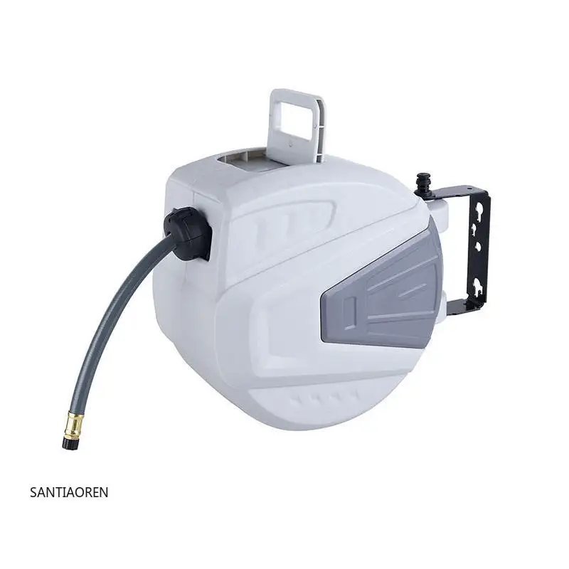 

2025Custom High Quality Pvc Automatic Rewind Garden Watering Hose Reel Garden Outdoor Hose Reel Waterring Hose