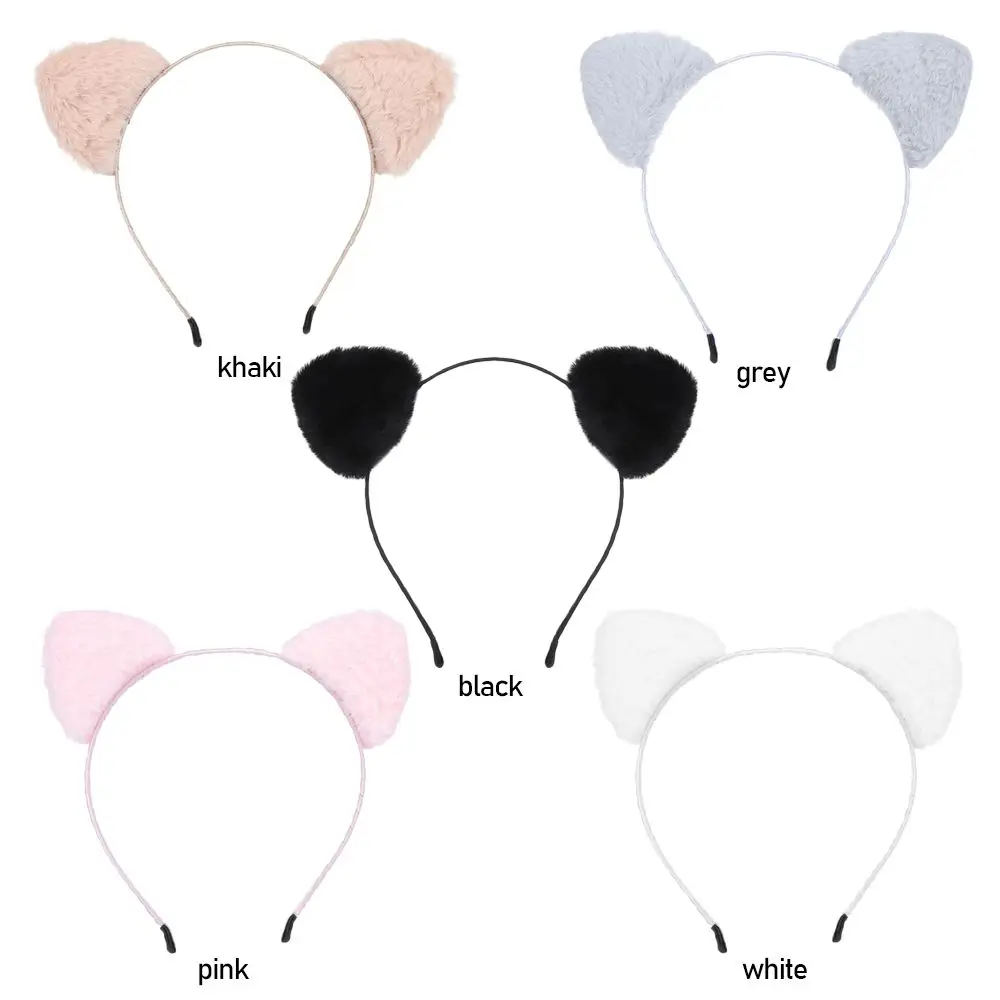 Аниме косплей милый мытье лица плюшевые аксессуары для волос с героями мультфильмов обруч для волос повязка на голову с кошачьими ушками