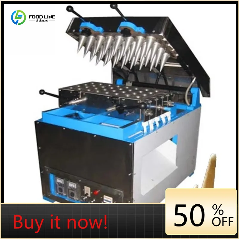 High Quality Wafers Biscuit Icecream Cone Maker Baking Line Machine Ice Cream Cone Making Machine Price Customized