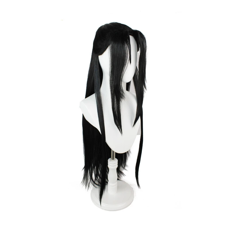 Anime Mo Dao Zu Shi Grandmaster of Demonic Cultivation Wei Wuxian Black Hairs Red Hair RopeCosplay Wig For Halloween Party