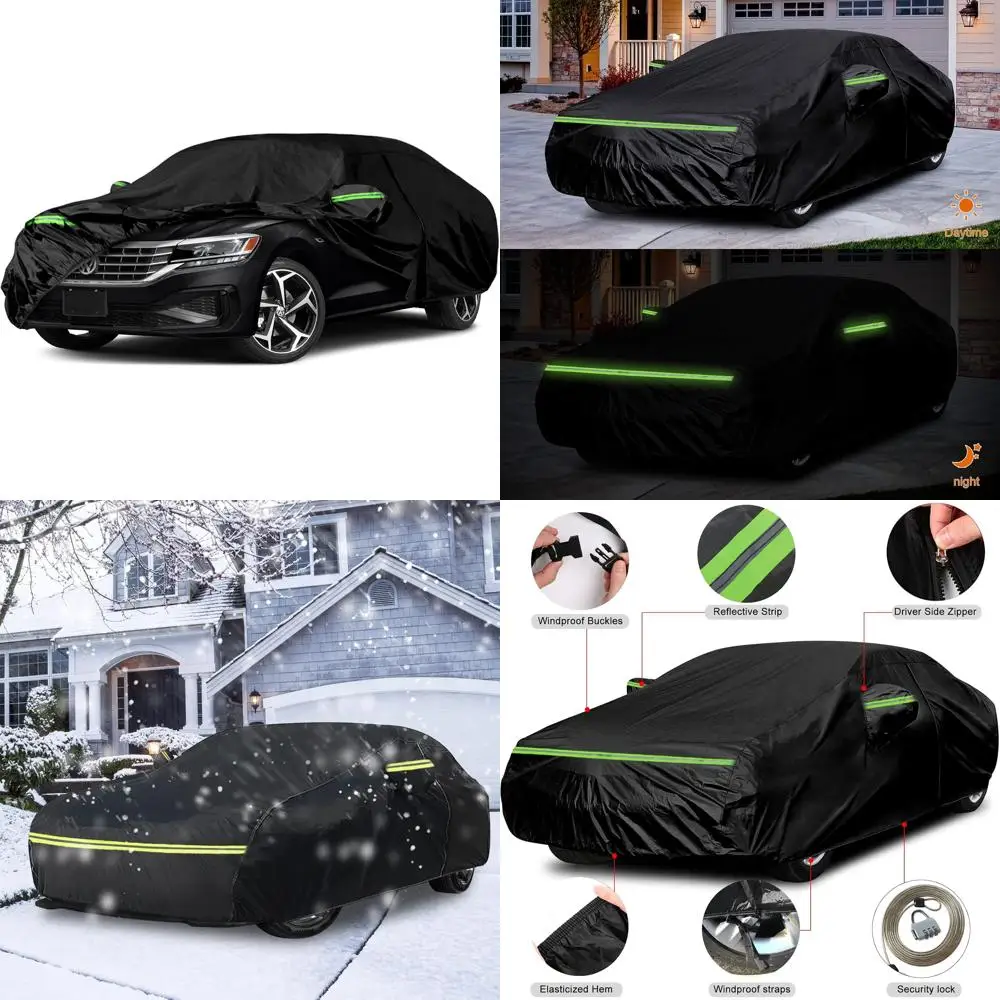 

Waterproof Car Covers Replace for 2006-2025 VW Passat, 6 Layers All Weather Custom-fit Car Cover with Zipper Door & Windproof Ba