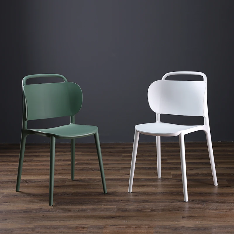 

Nordic Simple Plastic Chair Home Dining Chair Adult Leisure Creative Book Desk Chair
