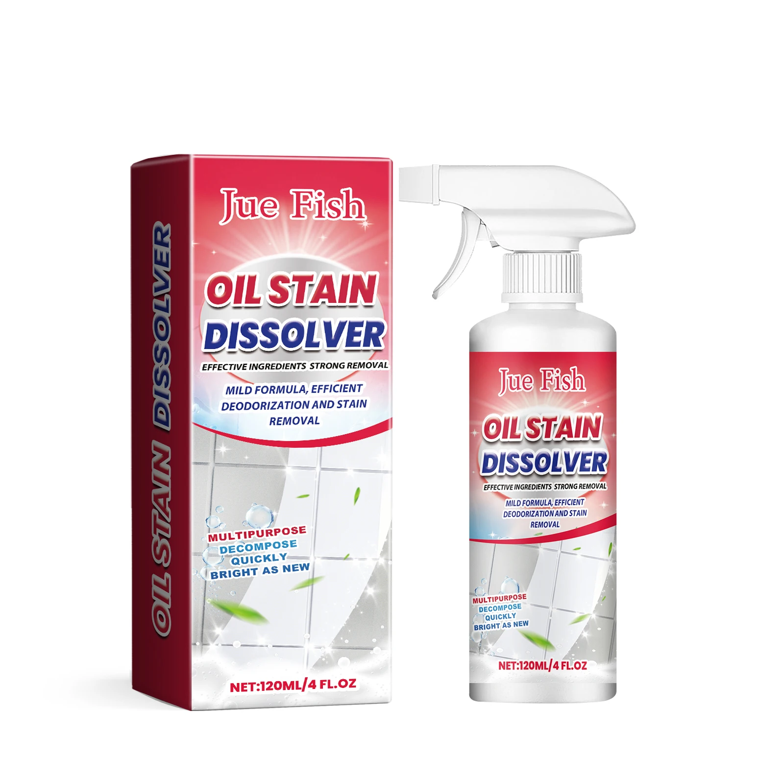 

Jue-Fish Dissolver Toilet Tile Stain Cleaner Multi-Purpose Cleaning Solution