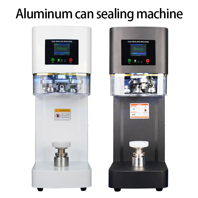 Commercial Automatic Tin Can Sealing Machine Soda Sealer Cup Body Rotation Aluminum Beer Bottles PET Jar Cans Seamers 110V/220V