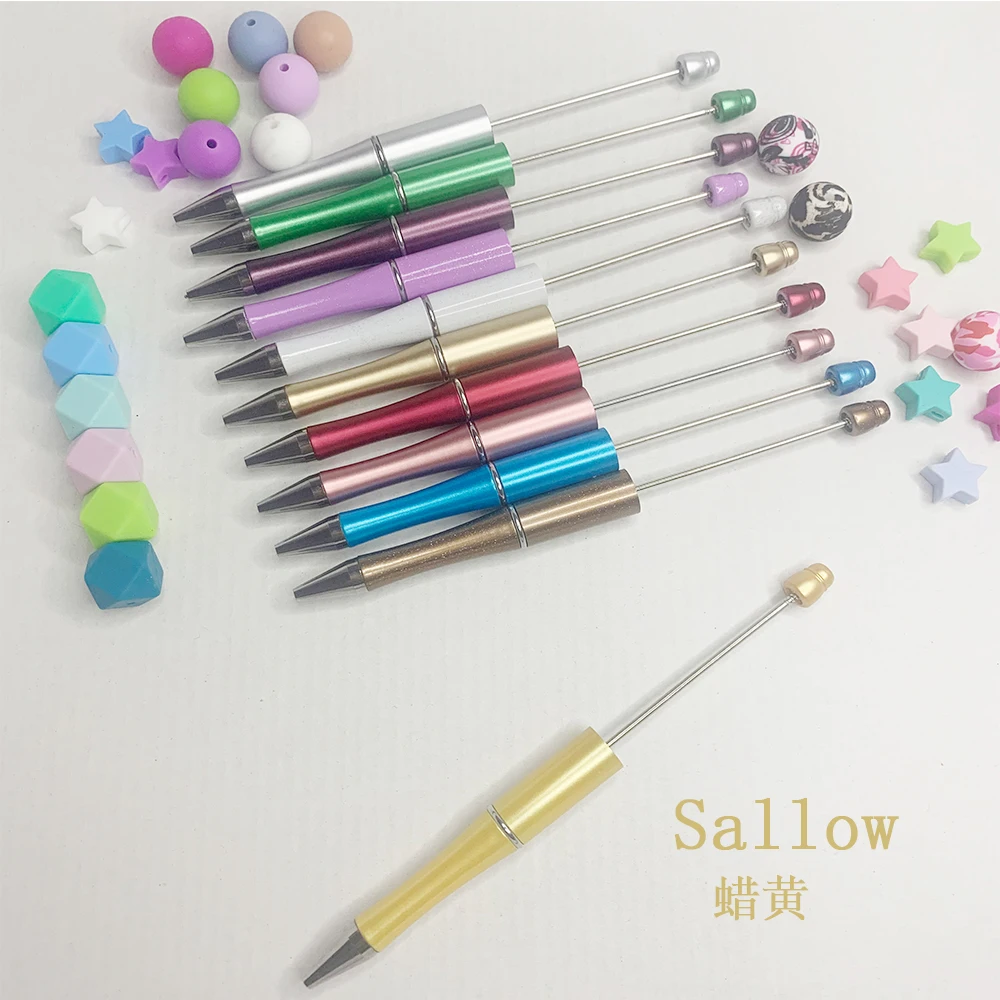 50pcs Beadable Pens Ballpoint Pen Party Favors Wedding Birthday Gift Kid Guest Gifts Custom Logo Gift Party Decorations Favor