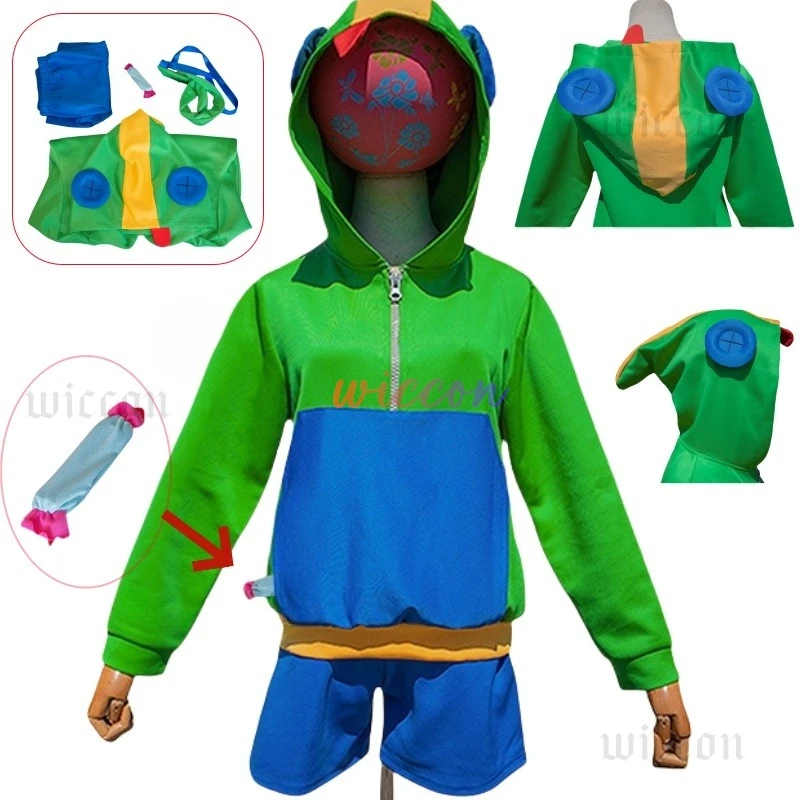 ستار ليون كوسبلاي الأسطوري هوديس براولز الزي الموحد أنيمي للجنسين شورت علوي من القماش كاندي الهالوين ملابس لعب الأدوار #2