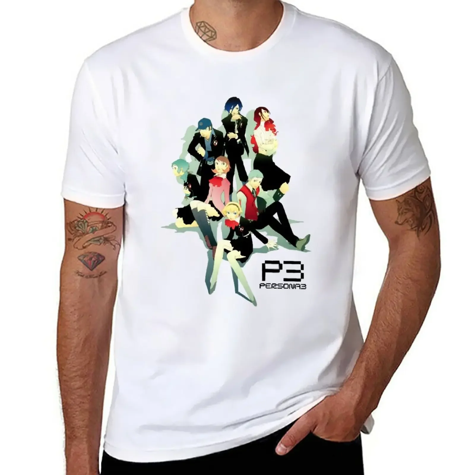 

Persona 3 T-Shirt anime plus sizes boys whites mens t shirts casual stylish