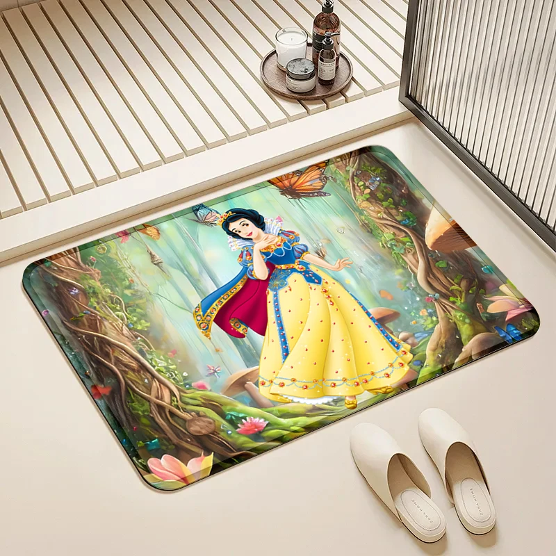 

Disney Snow White Door Mat Non-Slip Washable Floor Rug for Home Kids Room Bathroom Kitchen Decor