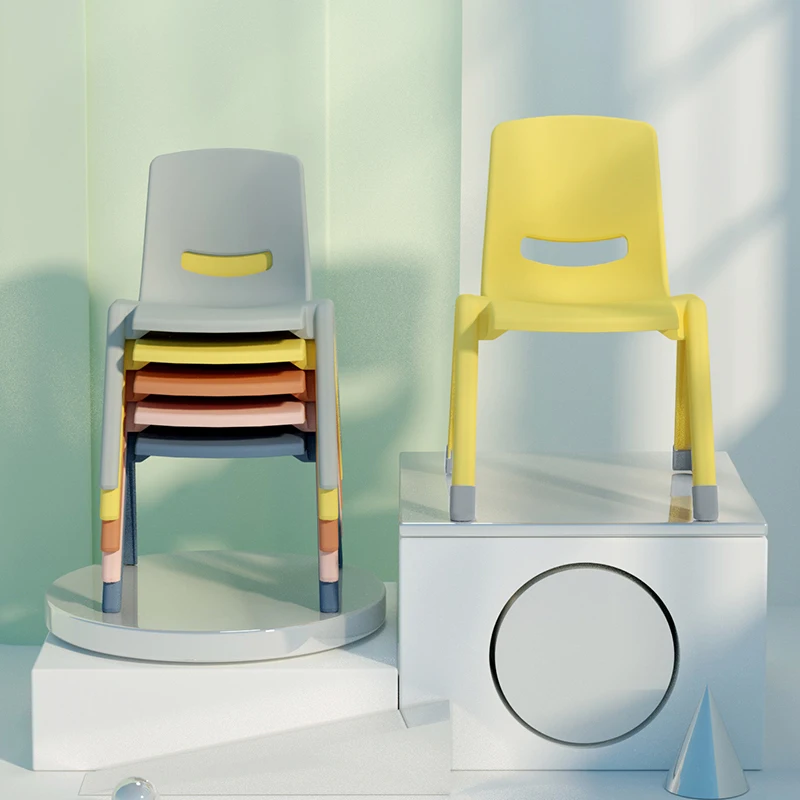 

Популярные штабелируемые детские стулья для занятий и праздников, разноцветные пластиковые стульчики для малышей, детские сиденья для детского сада, нескользящие стулья для детей