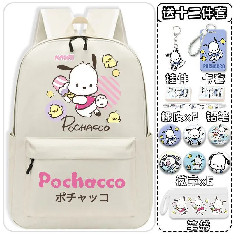 

Sanrio New Pacha Dog Cute Schoolbag Student Lightweight Spine-Protective Durable Junior Large Capacity Backpack