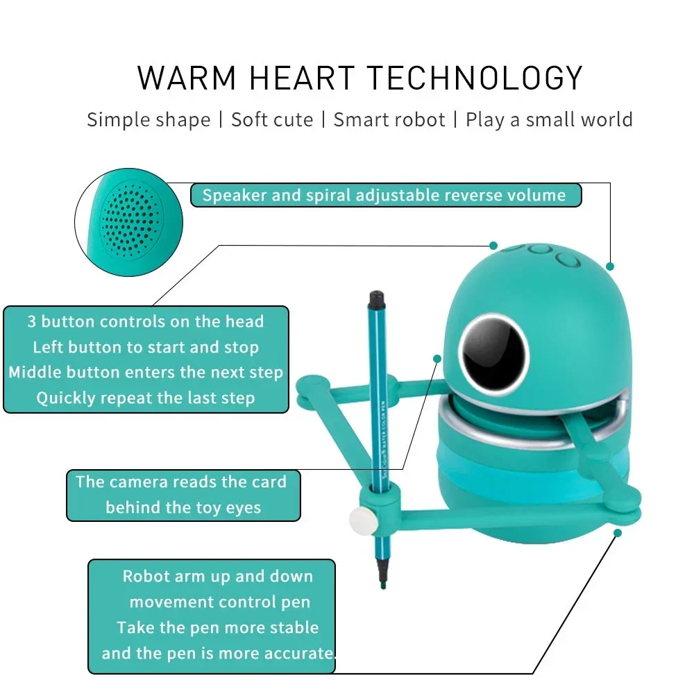 HOT SALE 2022 Steam smart drawing Robot Toy design for preschool children STEM Toys