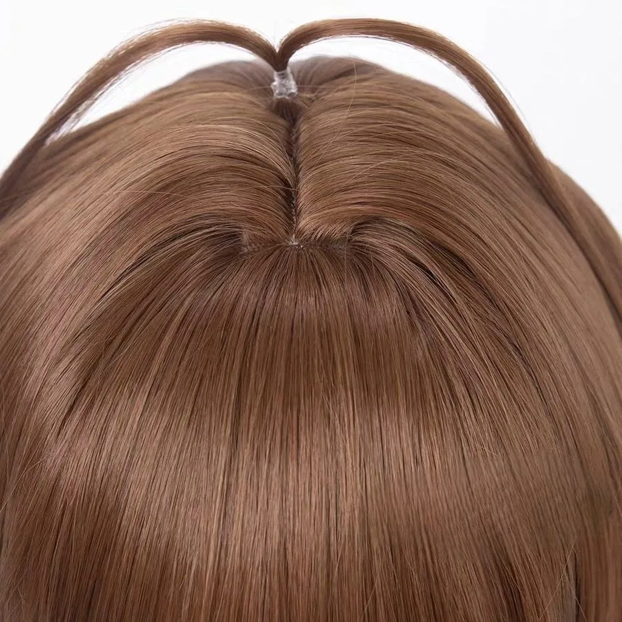 1 ピース ショート ストレート ヘアウィッグ アニメ プリティ ガール コスプレウィッグ