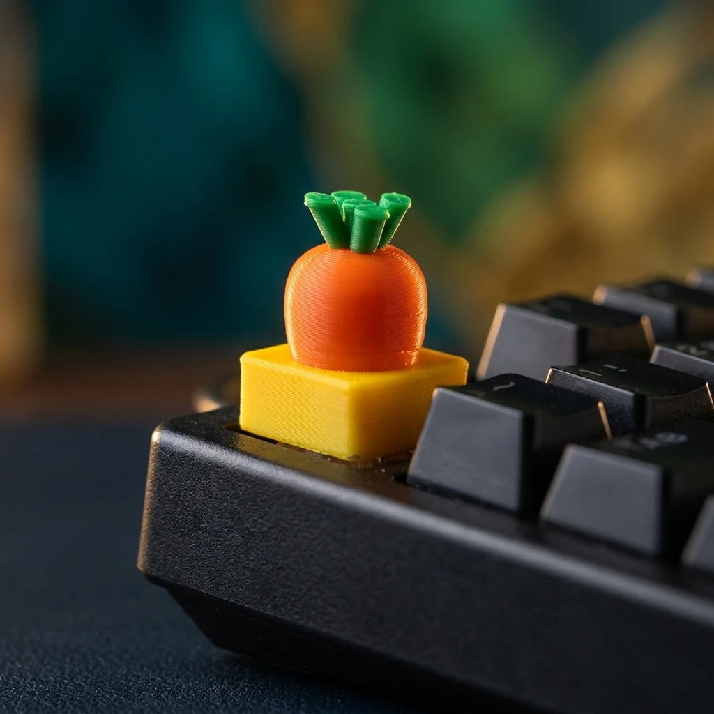 Carrot shape Mechanical keyboard keycaps Custom Keycaps Cross Axis PC Gaming Keyboard Peripherals Collection Gift