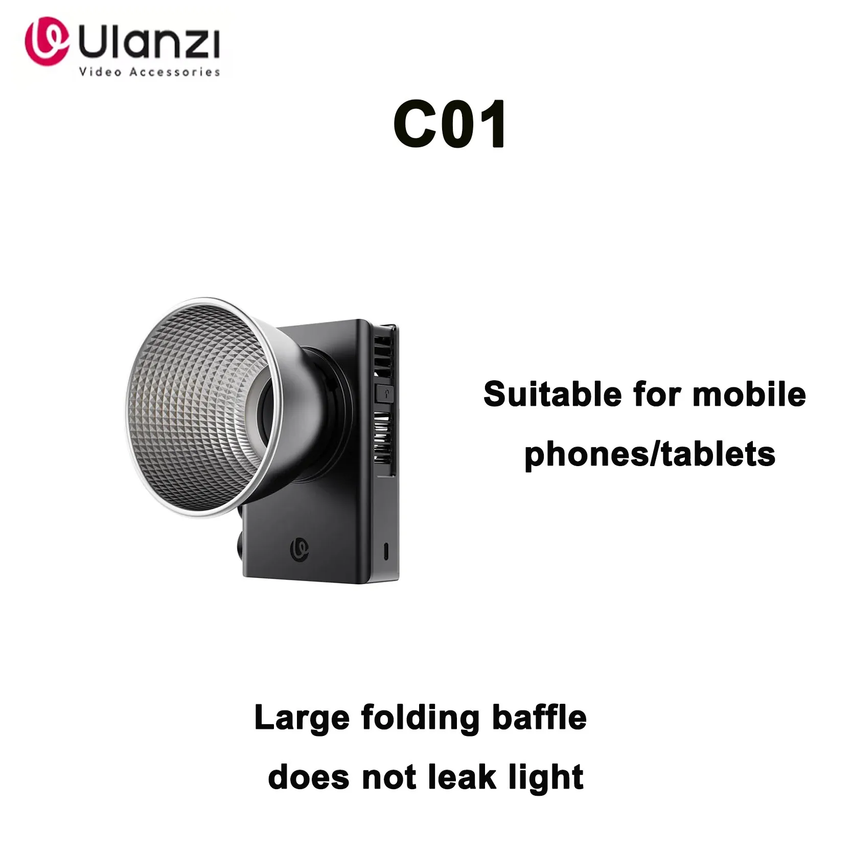 

Оригинальный Ulanzi C01 100 Вт COB прожектор портативный дополнительный светильник высокой мощности для съемки пленки прожектор ночная сцена на открытом воздухе